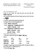 Đề thi đề xuất trại hè Hùng Vương môn Hóa học Lớp 11 năm 2019 - Trường THPT chuyên Hùng Vương